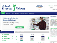 Tablet Screenshot of essentialnaturals.com